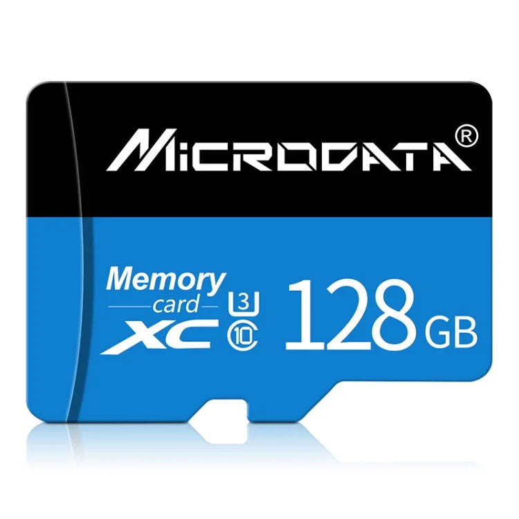 MICRODATA การ์ดหน่วยความจำ TF (Micro SD) 128GB U3 สีน้ำเงินและดำ, 128GB