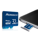 MICRODATA การ์ดหน่วยความจำ TF (Micro SD) 128GB U3 สีน้ำเงิน, 128GB