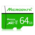 MICRODATA การ์ดหน่วยความจำ TF(Micro SD) 64GB U3 สีเขียวและขาว, 64GB