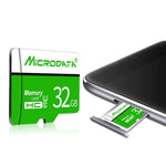 MICRODATA การ์ดหน่วยความจำ TF(Micro SD) 64GB U3 สีเขียวและขาว, 64GB
