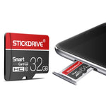 STICKDRIVE การ์ดหน่วยความจำ TF(Micro SD) 64GB U3 สีขาวเส้นแดงและดำ, 64GB