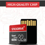 STICKDRIVE การ์ดหน่วยความจำ TF(Micro SD) 128GB U3 สีขาวเส้นแดงและดำ, 128GB