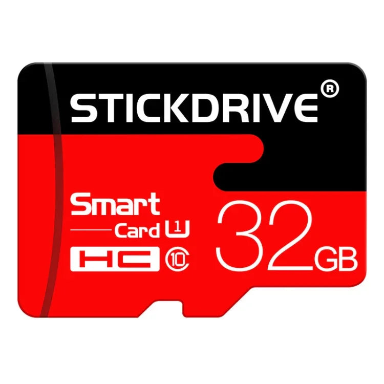 Stickdrive การ์ดหน่วยความจำ Micro SD(TF) ความเร็วสูง Class 10 ขนาด 32GB, 32GB