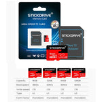 Stickdrive การ์ดหน่วยความจำ Micro SD(TF) ความเร็วสูง Class 10 ขนาด 128GB, 128GB