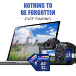 Microdrive การ์ดหน่วยความจำ SD ความเร็วสูง Class 10 ขนาด 32GB สำหรับอุปกรณ์ดิจิทัลทุกชนิดที่มีช่องใส่การ์ด SD, 32GB