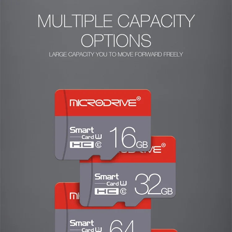 Microdrive การ์ดหน่วยความจำ Micro SD(TF) ความเร็วสูง Class 10 ขนาด 128GB, 128GB