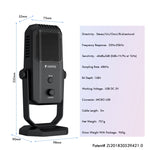 ไมโครโฟนคอนเดนเซอร์บันทึกเสียงสตูดิโอ Yanmai SF-900 แบบสี่ทิศทาง พร้อมขาตั้งโต๊ะ