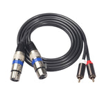 สายเสียง 2 RCA ตัวผู้ไปยัง 2 XLR 3 ขาพร้อมตัวเมีย ความยาว: 1.5m, 366156-15 2 RCA ตัวผู้ไปยัง 2 XLR 3 ขาพร้อมตัวเมีย