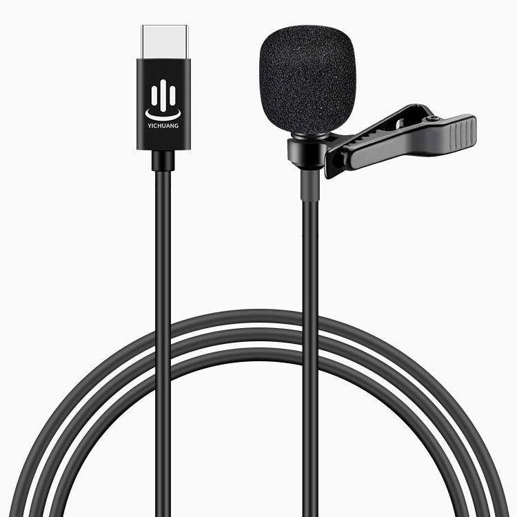 ไมโครโฟนคอนเดนเซอร์ลดเสียงรบกวนอัจฉริยะ YICHUANG YC-LM10 USB-C / Type-C ความยาวสาย: 1.5m, YC-LM10