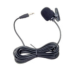 ZJ002MR หูฟังลำโพงไมโครโฟนลาวาเลียร์แบบมีสายสำหรับรถยนต์ พร้อมปลั๊กตรง 3.5 มม. แบบโมโน ความยาว 3 เมตร