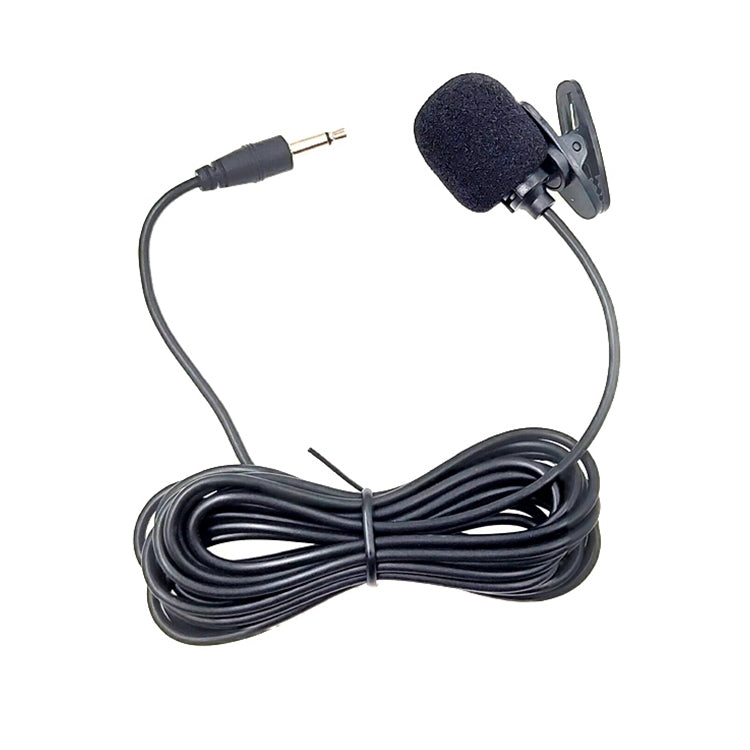 ZJ002MR หูฟังลำโพงไมโครโฟนลาวาเลียร์แบบมีสายสำหรับรถยนต์ พร้อมปลั๊กตรง 3.5 มม. แบบโมโน ความยาว 3 เมตร