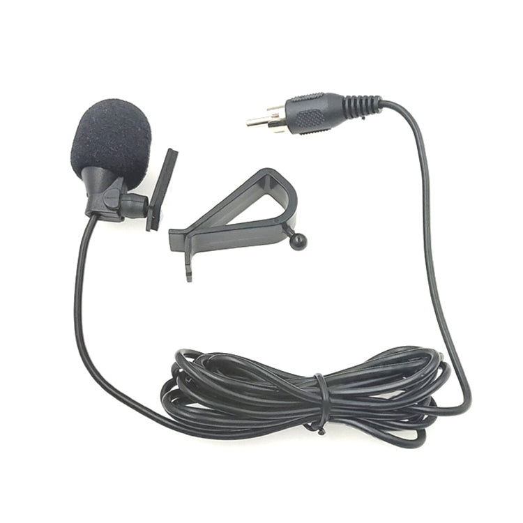 ZJ015MR ไมโครโฟนแบบมีสายสำหรับรถยนต์ พร้อมปลั๊ก RCA Lotus ความยาว 3 เมตร