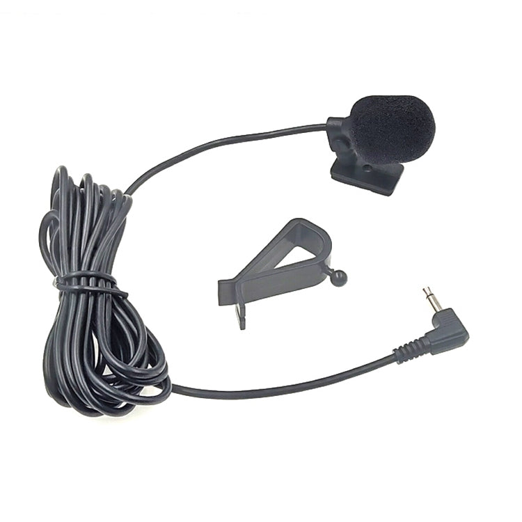 ZJ015MR ไมโครโฟนแบบมีสายสำหรับรถยนต์ พร้อมปลั๊กมุม 2.5 มม. แบบโมโน ความยาว 3 เมตร