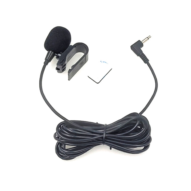 ไมโครโฟนลาวาเลียร์โมโนแบบติดหนีบ ZJ025MR สำหรับ GPS รถยนต์ / เครื่องเสียงบลูทูธ DVD ภายนอก ความยาวสาย: 3 ม., แจ็ค 3.5 มม. แบบข้อศอก 90 องศา, แจ็ค 3.5 มม. แบบข้อศอก โมโน