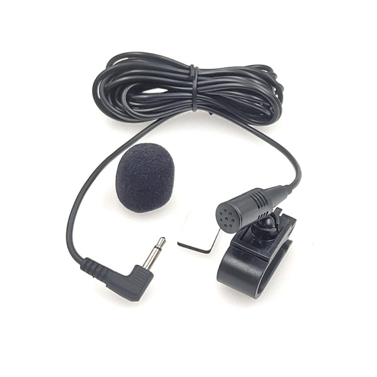 ไมโครโฟนลาวาเลียร์โมโนแบบติดหนีบ ZJ025MR สำหรับ GPS รถยนต์ / เครื่องเสียงบลูทูธ DVD ภายนอก ความยาวสาย: 3 ม., แจ็ค 3.5 มม. แบบข้อศอก 90 องศา, แจ็ค 3.5 มม. แบบข้อศอก โมโน