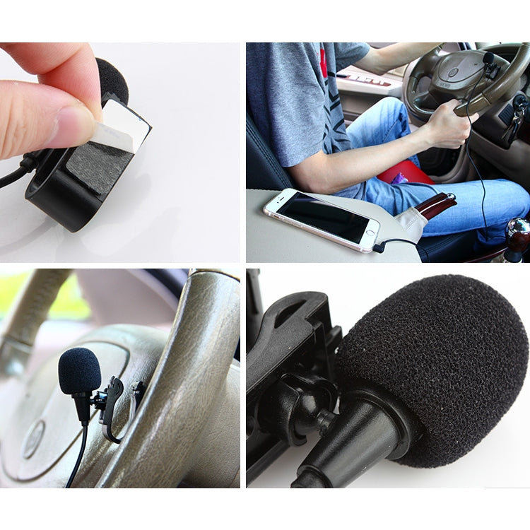 ไมโครโฟนลาวาเลียร์สเตอริโอแบบติดหนีบ ZJ025MR สำหรับ GPS รถยนต์ / เครื่องเสียงบลูทูธ DVD ภายนอก ความยาวสาย: 3 ม., แจ็ค 2.5 มม. แบบข้อศอก 90 องศา, แจ็ค 2.5 มม. แบบข้อศอก สเตอริโอ