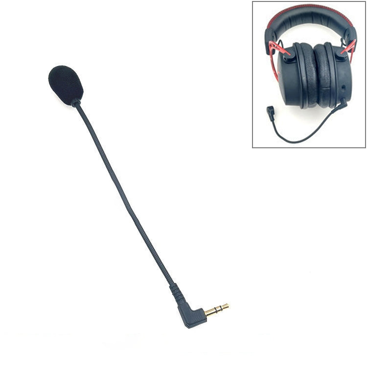ZJ033MR-03 หูฟังเกมมิ่งพร้อมไมโครโฟนสด หัวเสียบมุมสเตอริโอ 3.5 มม. ยาว 17 ซม.