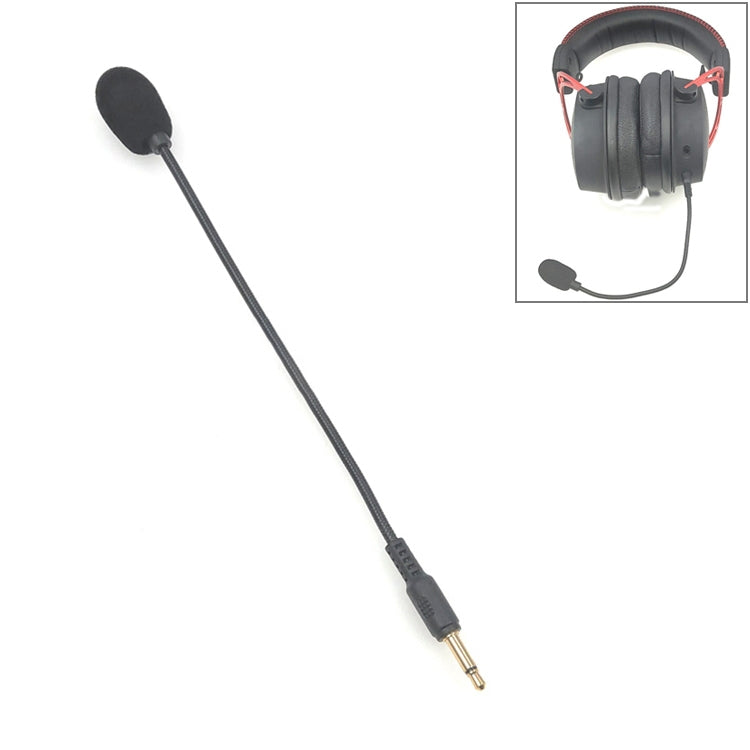 ZJ033MR-03 หูฟังเกมมิ่งพร้อมไมโครโฟนสด หัวเสียบตรงโมโน 3.5 มม. ยาว 19 ซม.