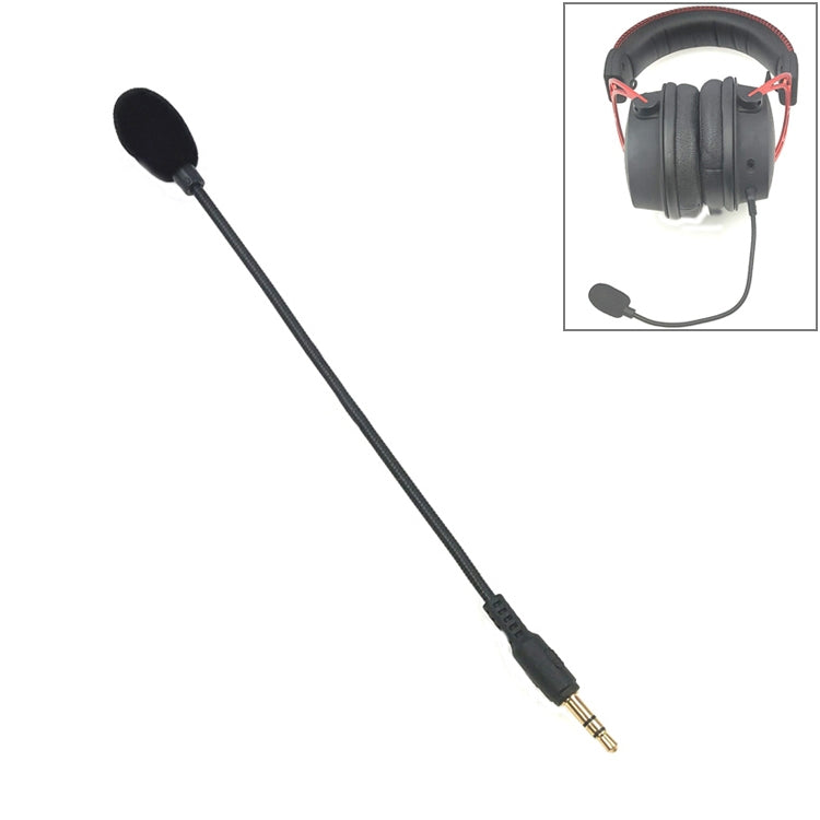 ZJ033MR-03 หูฟังเกมมิ่งพร้อมไมโครโฟนสด หัวเสียบตรงสเตอริโอ 3.5 มม. ยาว 19 ซม.