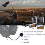 ZJ033MR-03 หูฟังเกมมิ่งพร้อมไมโครโฟนสด หัวเสียบตรง 4 ระดับ 3.5 มม. ยาว 19 ซม.