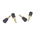 ZJ042MR ไมโครโฟนตรงขนาดเล็ก 3.5 มม. สำหรับโทรศัพท์มือถือ แล็ปท็อป เครื่องเล่นเกม