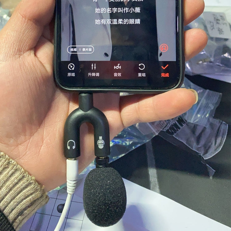 ZJ052MR-01 ไมโครโฟนตรงขนาดเล็ก 3.5 มม. สำหรับโทรศัพท์มือถือ แท็บเล็ต เครื่องเล่นเกม แบบสเตอริโอ