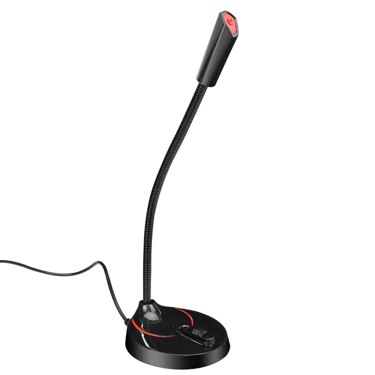 ไมโครโฟน USB แบบงอได้ 360 องศา HXSJ F12 ไม่ต้องใช้ไดรเวอร์, ความยาวสาย: 2.2 เมตร