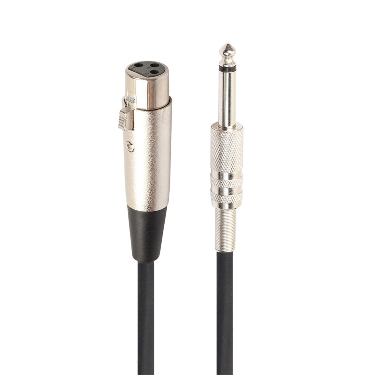 สายไมโครโฟน XLR 3 ขา ตัวเมียเป็น 1/4 นิ้ว (6.35 มม.) แบบโมโน ยาว 10 เมตร
