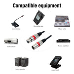 สายไมโครโฟน XLR 3 พิน ตัวผู้ไปตัวเมีย ยาว 3 เมตร (สีแดง)