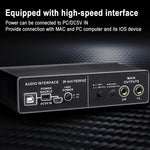 ไมโครโฟนคอมพิวเตอร์ USB TEYUN Q-22 พร้อมการ์ดเสียงภายนอก, Q-22
