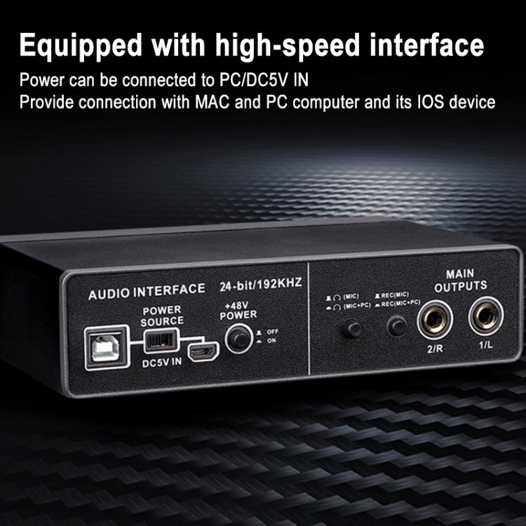 ไมโครโฟนคอมพิวเตอร์ USB TEYUN Q-22 พร้อมการ์ดเสียงภายนอก, Q-22