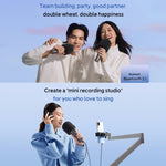 ไมโครโฟนคาราโอเกะ Xiaomi Mijia Bluetooth 5.1 ต้นฉบับ ลดเสียงรบกวนแบบสเตอริโอ