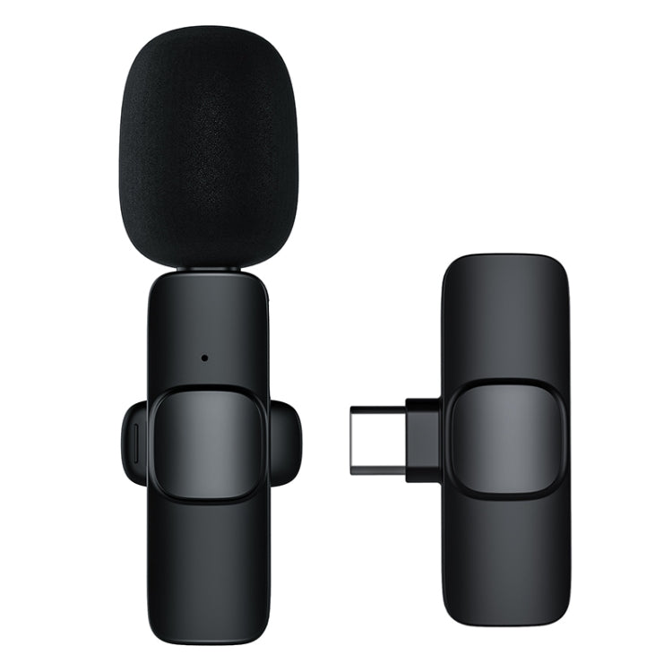 ไมโครโฟนไร้สายแบบหนีบปกเสื้อ อินเทอร์เฟซ Type-C / USB-C