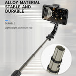 ไม้กันสั่น Gimbal Q08 พร้อมรีโมทบลูทูธ ขาตั้งกล้อง ไม้เซลฟี่, Q08 (สีดำ), Q08 (สีขาว)