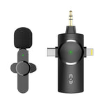 ไมโครโฟนไร้สายแบบลดเสียงรบกวน Lavalier 3 in 1 รุ่น AP031-1