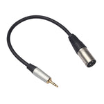 สายเสียง TC210KM173 3.5mm ตัวผู้ไป XLR ตัวผู้ ความยาว 0.3m, 3.5mm ตัวผู้ไป XLR ตัวผู้