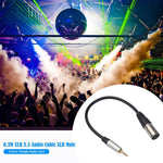 สายเสียง TC210KM173 3.5mm ตัวผู้ไป XLR ตัวผู้ ความยาว 0.3m, 3.5mm ตัวผู้ไป XLR ตัวผู้