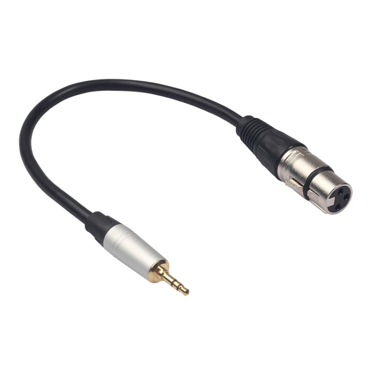 สายเสียง TC210KF183 3.5mm ตัวผู้ไป XLR ตัวเมีย ความยาว 0.3m, 3.5mm ตัวผู้ไป XLR ตัวเมีย