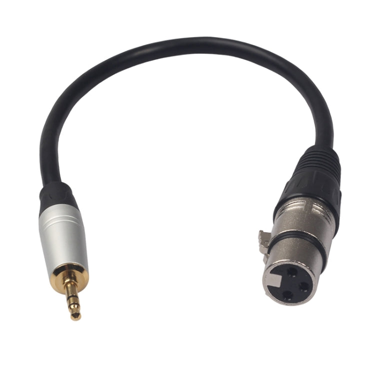 สายเสียง TC210KF183 3.5mm ตัวผู้ไป XLR ตัวเมีย ความยาว 0.3m, 3.5mm ตัวผู้ไป XLR ตัวเมีย