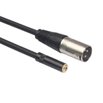 สายเสียง 3.5 มม. ตัวเมียเป็น XLR ตัวผู้ รุ่น TC227K17-03 ยาว 0.3 ม.