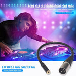 สายเสียง 3.5 มม. ตัวเมียเป็น XLR ตัวผู้ รุ่น TC227K17-03 ยาว 0.3 ม.