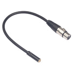สายสัญญาณเสียง TC227K18-03 3.5 มม. ตัวเมียไปยัง XLR ตัวเมีย ความยาว: 0.3 ม.