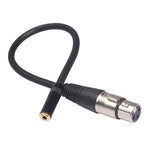 สายสัญญาณเสียง TC227K18-03 3.5 มม. ตัวเมียไปยัง XLR ตัวเมีย ความยาว: 0.3 ม.