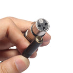 สายสัญญาณเสียง TC227K18-03 3.5 มม. ตัวเมียไปยัง XLR ตัวเมีย ความยาว: 0.3 ม.