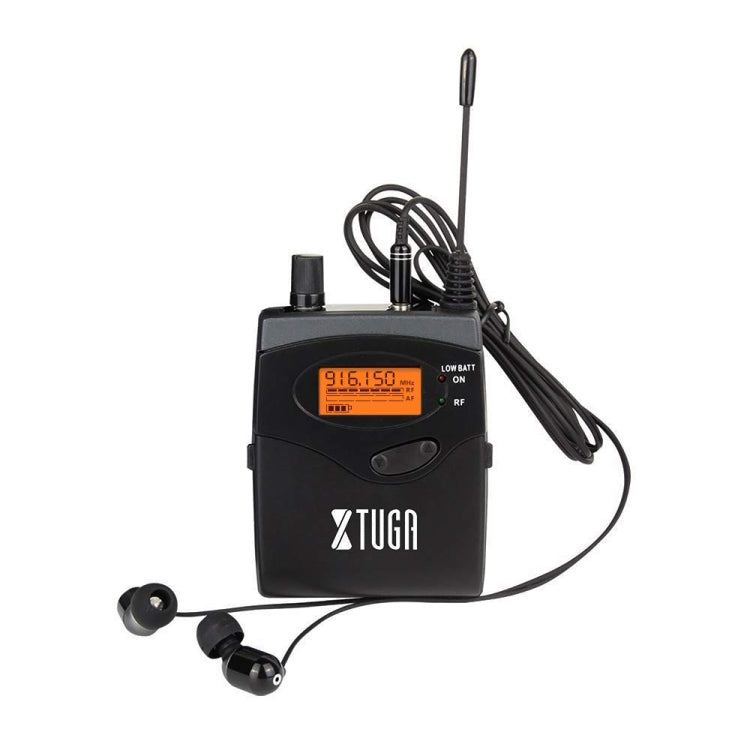 ระบบมอนิเตอร์ไร้สาย UHF สำหรับนักร้องบนเวที XTUGA RW2080, ตัวรับสัญญาณ BodyPack เดี่ยว, RW2080