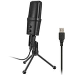 Yanmai SF-970 ไมโครโฟนคอนเดนเซอร์บันทึกเสียงมืออาชีพ พร้อมขาตั้งและสาย USB, ความยาวสาย: 1.8 ม.