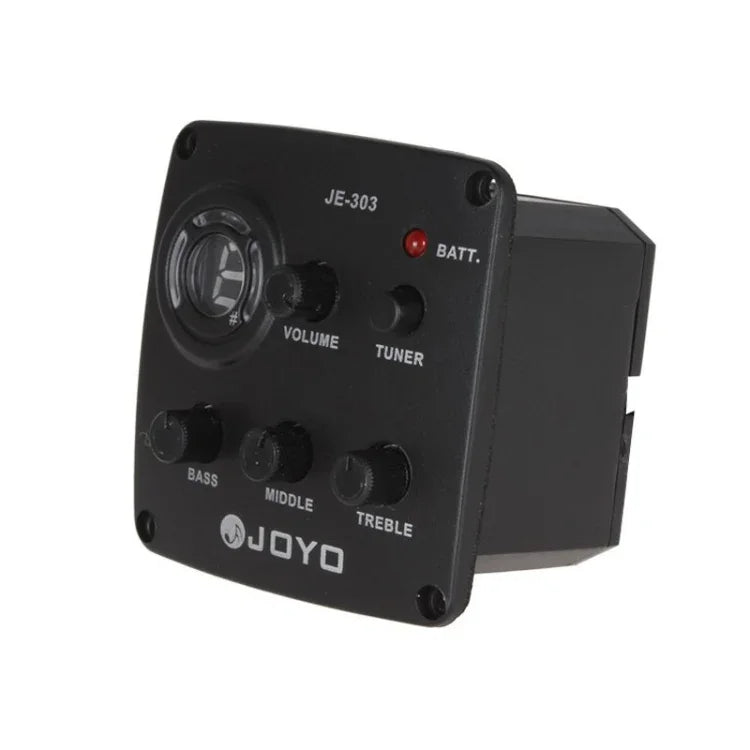 JOYO JE-303 ปิ๊กอัพกีตาร์พร้อม EQ 3 แบนด์, พรีแอมป์, เครื่องตั้งสาย และฟังก์ชันจูนเนอร์, JE-303