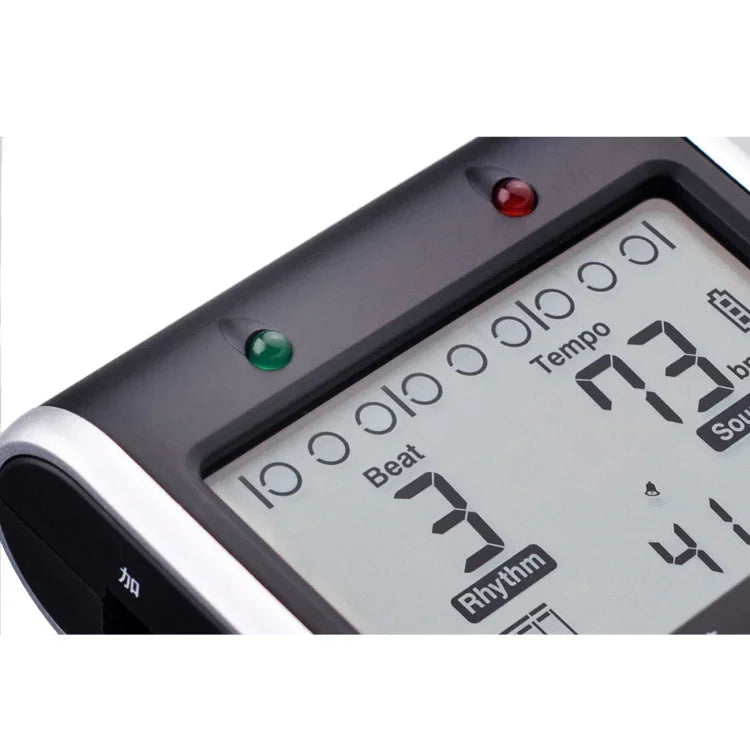 JOYO JM-90 เมโทรโนมดิจิทัลแบบพกพา พร้อมไฟ LED แสดงสถานะ ชาร์จได้ คลิปหนีบ สำหรับกีตาร์ ไวโอลิน อูคูเลเล่, JM-90 (สีดำ), JM-90 (สีขาว)