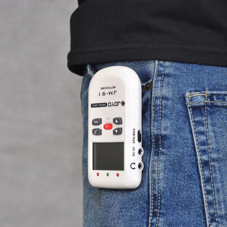 JOYO JM-91 เมโทรโนมดิจิทัลมัลติฟังก์ชันแบบพกพา สำหรับเสียงร้อง พร้อมเครื่องกำเนิดเสียงและจูนเนอร์ สำหรับกีตาร์ ไวโอลิน อูคูเลเล่, JM-91 (สีขาว)