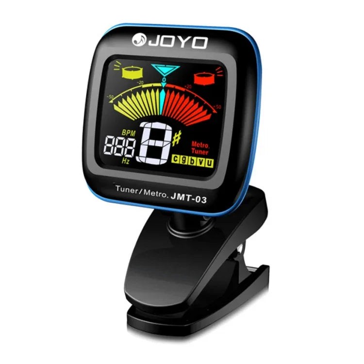 JOYO JMT-03 จูนเนอร์กีตาร์แบบพกพา คลิปหนีบ รองรับโหมดจูน MIC และ CLIP 2-in-1 หมุนได้ 360 องศา สำหรับกีตาร์ ไวโอลิน อูคูเลเล่, JMT-03